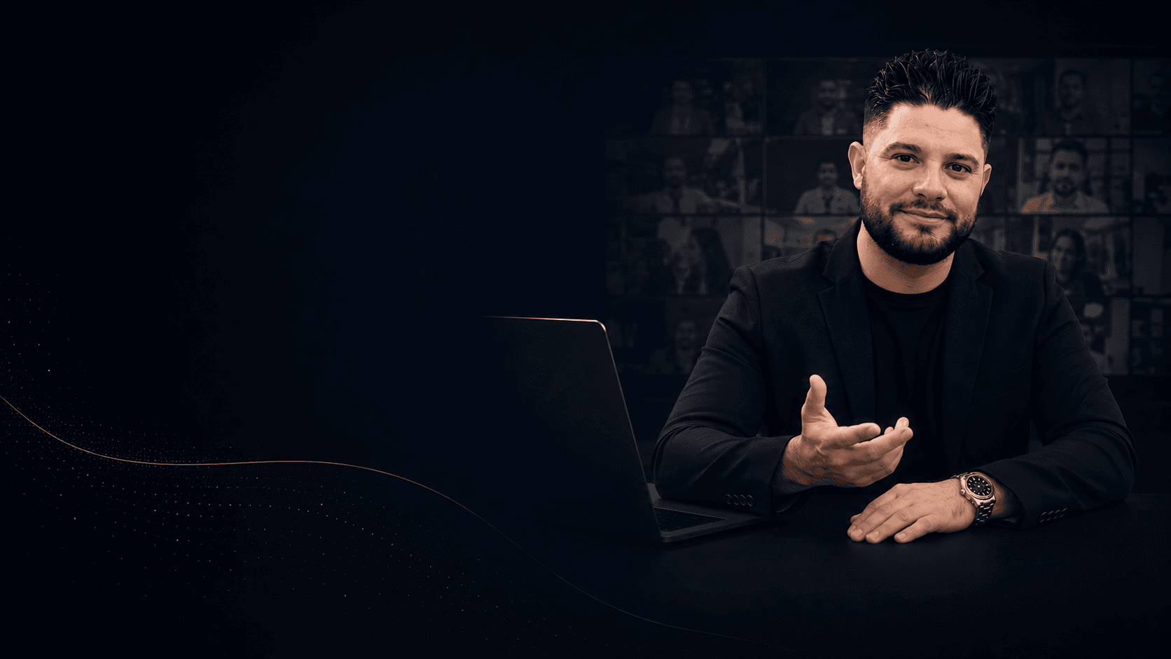 Richard Serrano impartiendo una sesión online de BaTrader